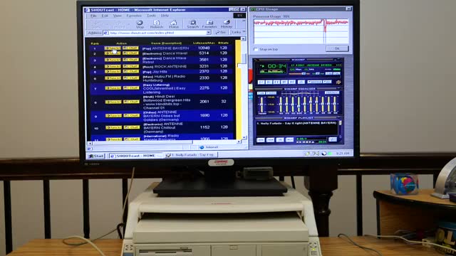 Winamp on the desk